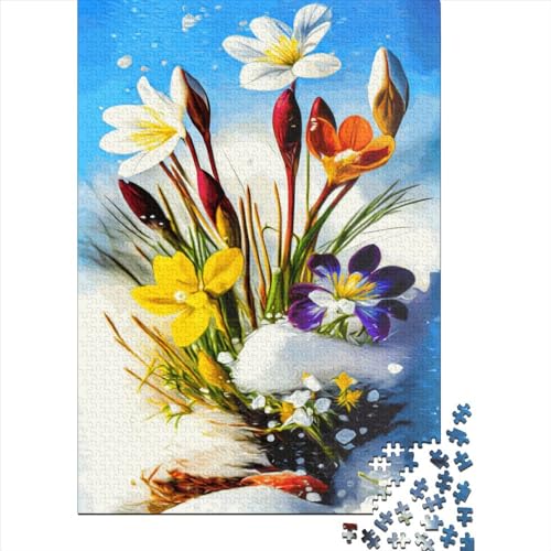 500-teiliges Fantasie-Blumen-Puzzle für Kinder, Puzzles, Lernspielzeug, 500 Teile (52 x 38 cm) von aaaaab