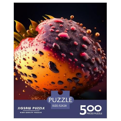 500-teiliges Kunst-Puzzle mit exotischen Früchten, für Erwachsene und Teenager, Lernspiele für zu Hause, DIY-Spielzeug, 500 Stück (52 x 38 cm) von aaaaab