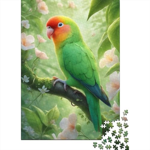 500-teiliges Puzzle, Tierkunst, Papageien-Puzzles für Holzpuzzles, Lernspiel für Kinder, 500 Stück (52 x 38 cm) von aaaaab