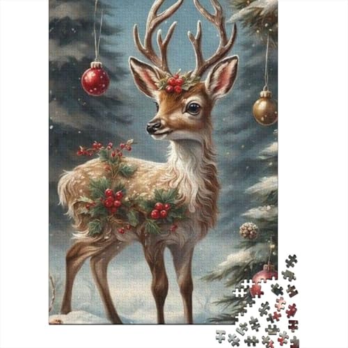 500-teiliges Puzzle, Weihnachts-Fantasie-Quadrat-Puzzles für Kinder und Holzpuzzles, Familienaktivität, 500 Teile (52 x 38 cm) von aaaaab