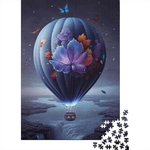 500-teiliges Puzzle, künstlerischer Heißluftballon, kreatives quadratisches Puzzle für Kinder und Holzpuzzle, Lernspielzeug, 500 Stück (52 x 38 cm) von aaaaab