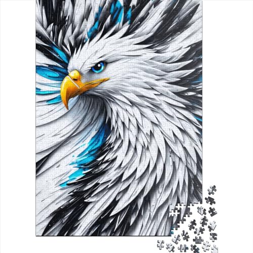 500-teiliges Puzzle „Adler-Spritzer“ für Kinder, Holzpuzzle für Kinder, Teenager, Mann, Frau, Geschenk, 500 Teile (52 x 38 cm) von aaaaab