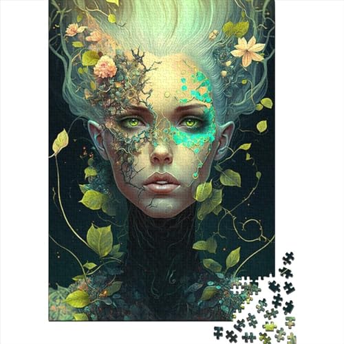 500-teiliges Puzzle „Beauty Girl“ für Erwachsene Teenager, Holzpuzzles für Teenager, Geschenke zum Entspannen, Puzzlespiele, 500 Teile (52 x 38 cm) von aaaaab