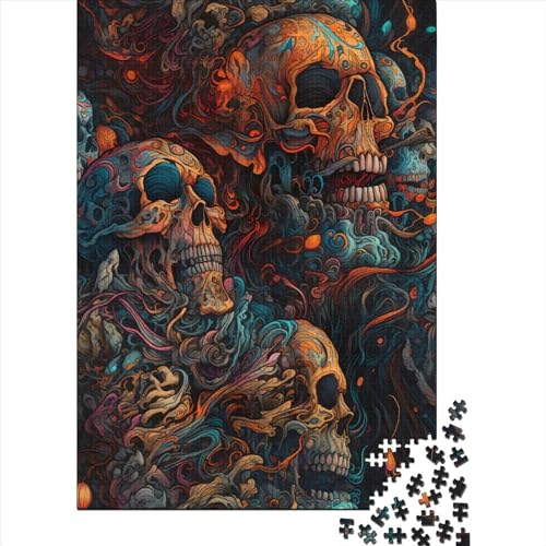 500-teiliges Puzzle „Deaths Abode“ für Kinder, Holzpuzzle, Lernspiel für Erwachsene und Teenager, 500 Teile (52 x 38 cm) von aaaaab