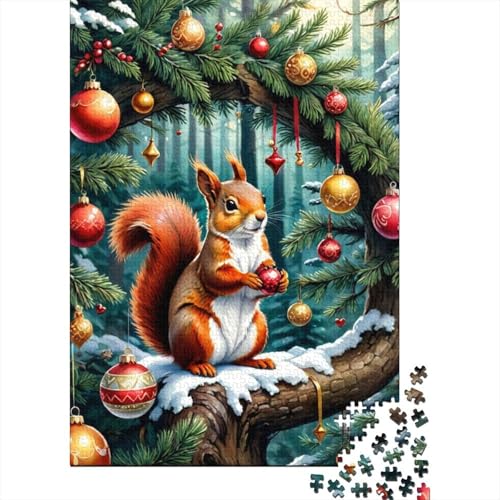 500-teiliges Puzzle „Frohe Weihnachten“, Puzzle für Kinder, Holzpuzzle, Lernspiele für Kinder, 500 Teile (52 x 38 cm) von aaaaab