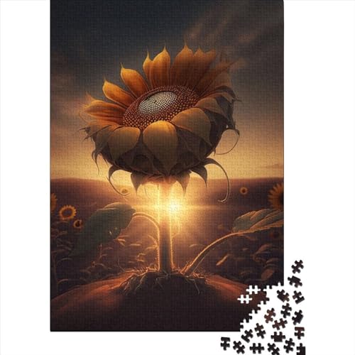 500-teiliges Puzzle „Universum-Sonnenblumen“ für Erwachsene Teenager, Puzzle für Erwachsene, Lernspiel für Erwachsene, 500 Teile (52 x 38 cm) von aaaaab