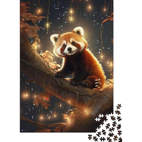 500-teiliges Puzzle für Erwachsene, Galaxie, Roter Panda, 500 Puzzles für Teenager, Geschenkpuzzles, Entspannungspuzzles, Teenagerpuzzle 500-teilig (52 x 38 cm) von aaaaab