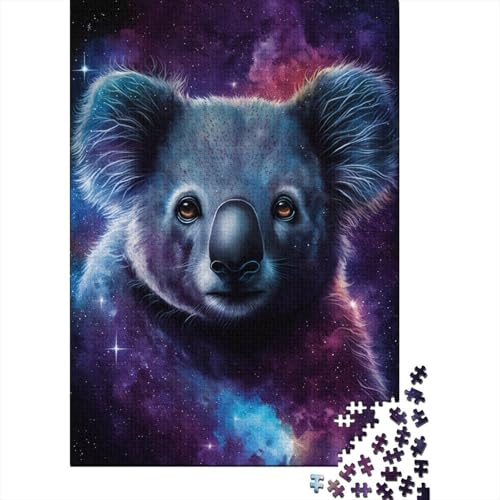 500-teiliges Puzzle für Erwachsene, Galaxie-Tier-Koala, Puzzle-Sets für Familien- und Kinderpuzzle, Denksport-Herausforderung, 500 Stück (52 x 38 cm) von aaaaab