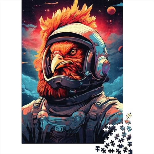 500-teiliges Puzzle für Erwachsene, künstlerischer Astronautenschwanz, quadratische Puzzles für Kinder und Holzpuzzle, Lernspiel, 500 Teile (52 x 38 cm) von aaaaab