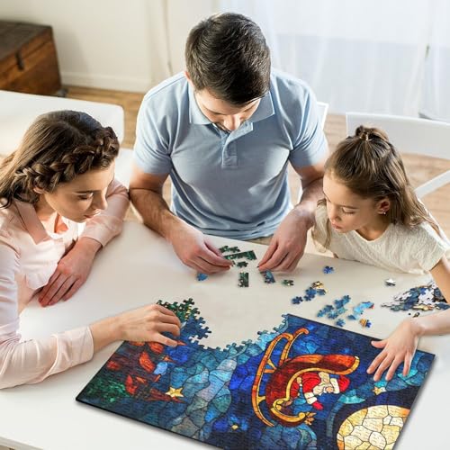 500-teiliges Puzzle für Kinder, Weihnachtsmann-Puzzle für Kinder, Holzpuzzle, pädagogisches Spielzeug zum Stressabbau, Puzzle 500 Teile (52 x 38 cm) von aaaaab