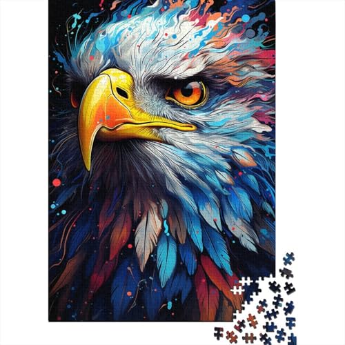 500-teiliges Puzzle für Kinder, exotischer bunter Adler, 500 Puzzles für Teenager, Geschenkpuzzles, Entspannungspuzzles, Teenagerpuzzle 500-teilig (52 x 38 cm) von aaaaab