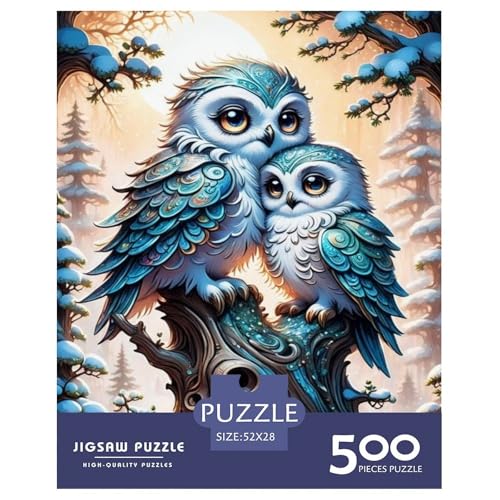 500-teiliges Puzzle mit Tierkunst und Vögeln, Puzzle für Erwachsene, ab 14 Jahren, 500 Teile (52 x 38 cm) von aaaaab