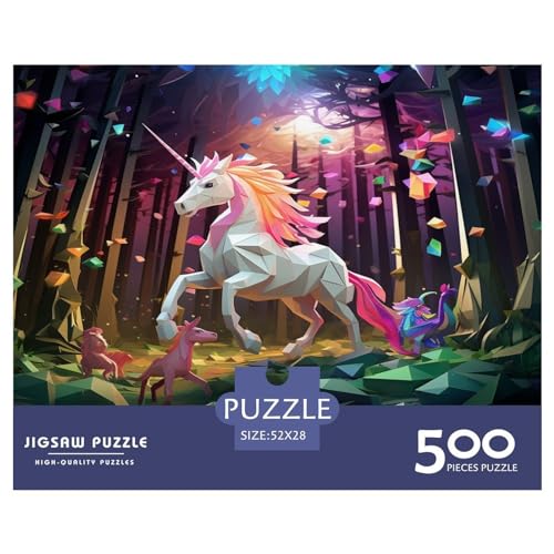 500-teiliges Puzzle mit mythologischen Geschichten für Erwachsene Teenager, Holzpuzzles, Puzzles für Erwachsene, Lernspiel, Herausforderungsspielzeug, 500 Stück (52 x 38 cm) von aaaaab
