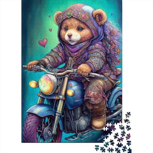 500-teiliges rechteckiges Puzzle für Erwachsene, Art Bear, kreatives Puzzle, Herausforderungsspielzeug, Puzzles für Erwachsene, 500 Stück (52 x 38 cm) von aaaaab