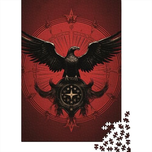 Adler-Puzzle für Erwachsene, 1000-teiliges Puzzle, Holzpuzzle, Puzzle für Erwachsene, 1000 Teile (75 x 50 cm) von aaaaab