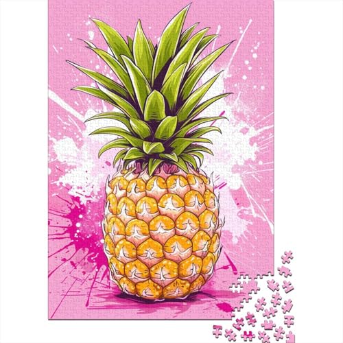 Ananas-Puzzle, lustiges Puzzle aus hochwertigem Karton für Jungen oder Mädchen, 38 x 26 cm, 1000 Teile von aaaaab