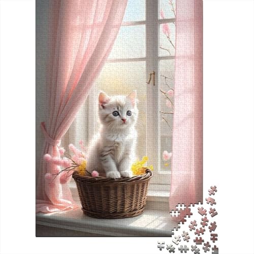 Art Animal Cat Puzzle 500 Teile für Kinder und Teenager ab 12 Jahren, 500 Teile (52 x 38 cm) von aaaaab