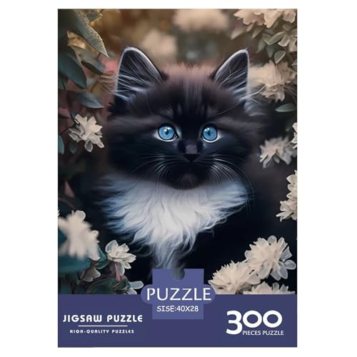 Art Cat Puzzle für Erwachsene und Jugendliche, 300 Teile, Puzzle für Erwachsene, nachhaltige Puzzlespiele, 300 Teile (40 x 28 cm) von aaaaab