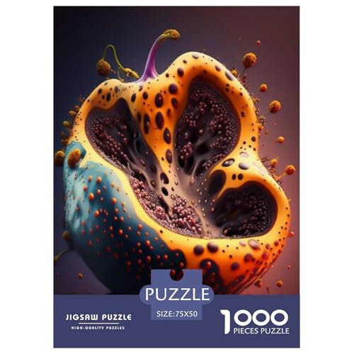 Art Exotic Fruit 1000-teiliges Puzzle für Erwachsene und Teenager, Teenager, Mann, Frau, Geschenk, 1000 Stück (75 x 50 cm) von aaaaab