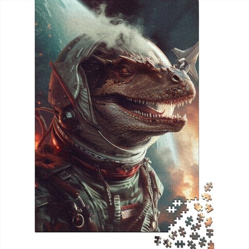 Astronauten-Drachen-Puzzle, schwierige Herausforderung, 100 Prozent recycelte Pappe, Puzzle für Kinder und Erwachsene ab 12 Jahren, 70 x 50 cm, 1000 Teile von aaaaab