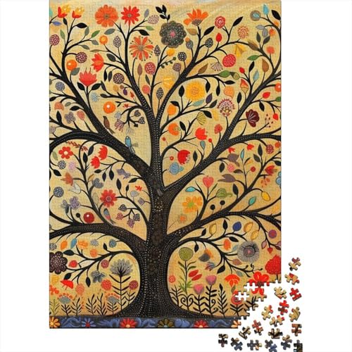 Baum des Lebens Puzzle Kreative Spiele Premium Karton Puzzle für Frauen Männer Geburtstagsgeschenk 38x26cm/1000pcs von aaaaab