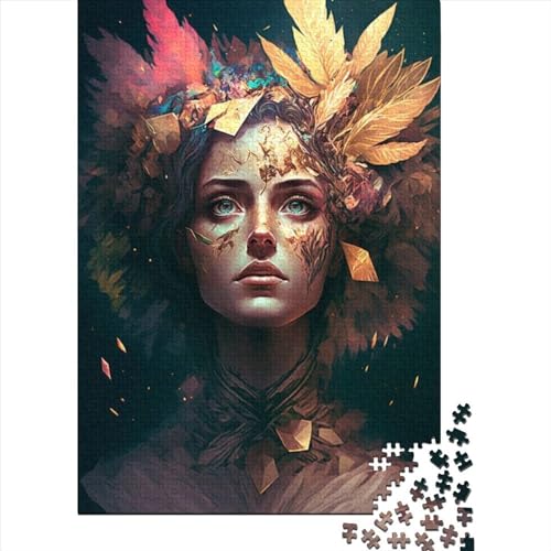 Beauty Girl-Puzzles 1000 Teile für Teenager-Geschenke, Holzpuzzle, Erwachsenen-Puzzle, Puzzles für Erwachsene, 1000-teilig (75 x 50 cm) von aaaaab