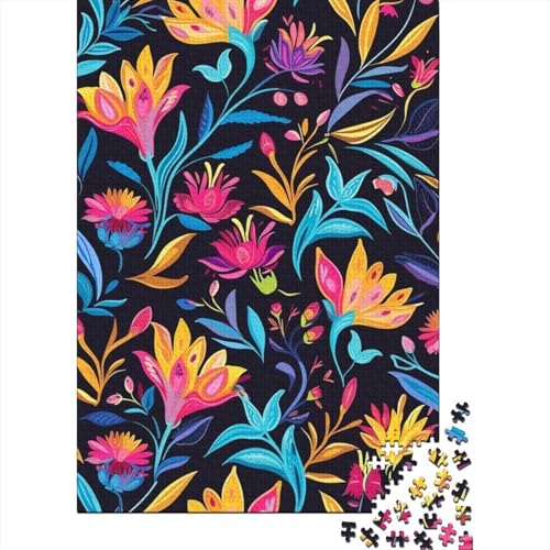 Blumenpuzzle, 500-teiliges Puzzle, Puzzle für Erwachsene, Lernspiel, Herausforderungsspielzeug, 500 Teile (52 x 38 cm) von aaaaab