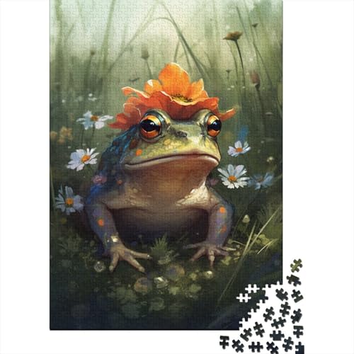 Buntes Froschbaby-Puzzle 1000 Teile Puzzle für Erwachsene, Denkspiel, Puzzlespielzeug für Erwachsene, 1000 Stück (75 x 50 cm) von aaaaab