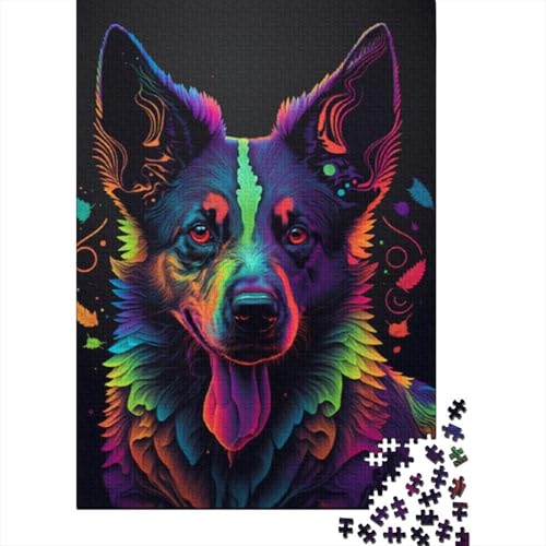 Cosmic Dog Puzzle 500 Teile Puzzle für Erwachsene, Denkspiel, Puzzlespielzeug für Erwachsene, 500 Stück (52 x 38 cm) von aaaaab