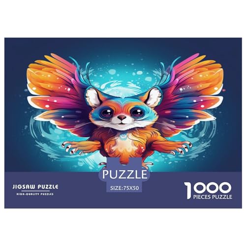 Eichhörnchen-Puzzle, 1000 Teile, für Erwachsene, Puzzle 1000 Teile, Familienspiel für Erwachsene und Jugendliche, 1000 Teile (75 x 50 cm) von aaaaab