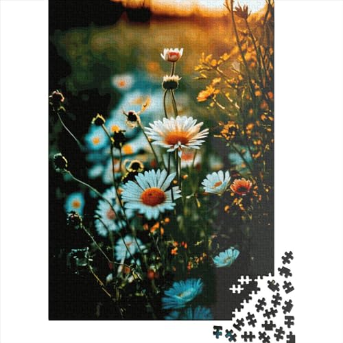 Fantasie-Blumen-Puzzle für Kinder, 1000-teiliges Puzzle für Teenager, Lernspiel, Herausforderung, Spielzeug, 1000 Teile (75 x 50 cm) von aaaaab