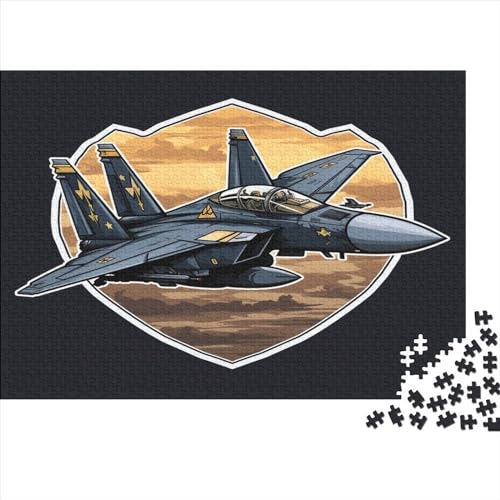 Fighter_Jet-Puzzles, 300 Teile, Holzpuzzles, Puzzles für Teenager, Geschenke, Heimdekoration, Puzzle-Spielzeug, 300 Stück (40 x 28 cm) von aaaaab