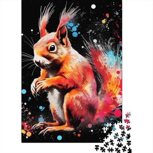 Galaxies Squirrels 1000 Puzzle, Holzpuzzle für Jugendliche und Erwachsene, kreatives Puzzle, Lernspiel, Puzzles für Familie und Freunde, 1000 Teile (75 x 50 cm) von aaaaab