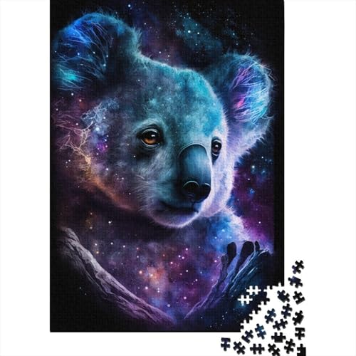 Galaxy Animal Koala Puzzle 1000 Teile Puzzle für Erwachsene, Denkspiel, Puzzlespielzeug für Erwachsene, 1000 Stück (75 x 50 cm) von aaaaab