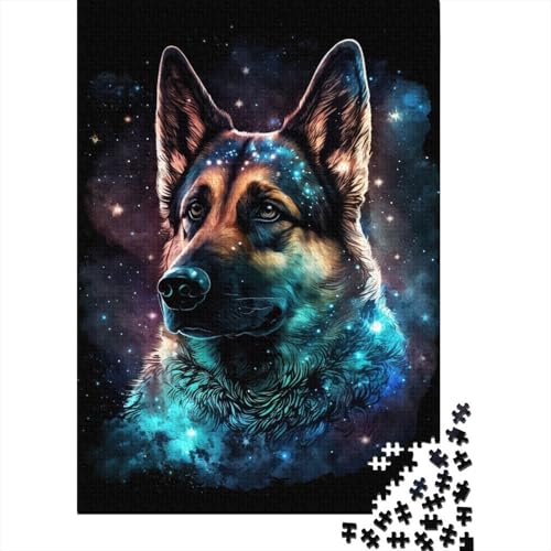 Galaxy Art Deutscher Schäferhund, 500 Puzzles für Kinder/Erwachsene/Gedankenspiel, Puzzle, Familienspiele, Puzzles 500 Teile (52 x 38 cm) von aaaaab