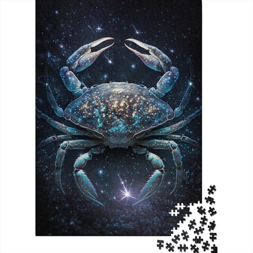 Galaxy Crab 1000-teiliges Puzzle für Erwachsene, kreatives rechteckiges Puzzle, Geschenk für Kinder, Puzzlespiel, Denksportaufgaben, Spielzeug, 1000 Stück (75 x 50 cm) von aaaaab