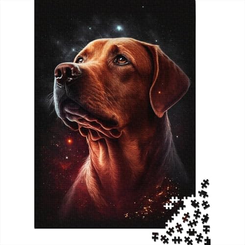 Galaxy Labrador Puzzle 500 Teile Puzzle für Erwachsene, Denkspiel, Puzzlespielzeug für Erwachsene, 500 Stück (52 x 38 cm) von aaaaab