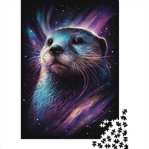 Galaxy Otter Puzzle für Kinder, 1000 Teile, Puzzle für Kinder und Teenager ab 12 Jahren, 1000 Teile (75 x 50 cm) von aaaaab