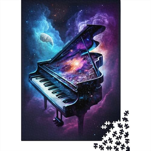 Galaxy Piano Puzzle 1000 Teile Puzzlespiel für Kinder und Holzpuzzle Lernspielzeug Exquisite 1000 Stück (75x50cm) von aaaaab