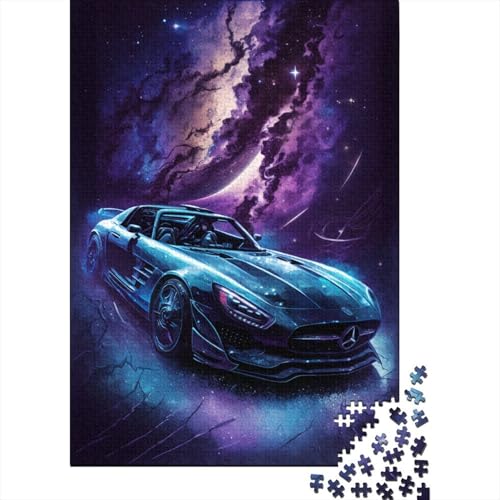 Galaxy Sports Car Kinderpuzzle 1000 Teile, kreatives rechteckiges großes Familienpuzzlespiel, Kunstwerk für Erwachsene, Teenager, 1000 Stück (75 x 50 cm) von aaaaab