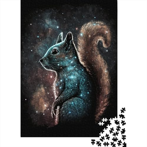 Galaxy Squirrel Puzzles, 500 Teile, Holzpuzzles, Familie, 500 Teile (52 x 38 cm) von aaaaab