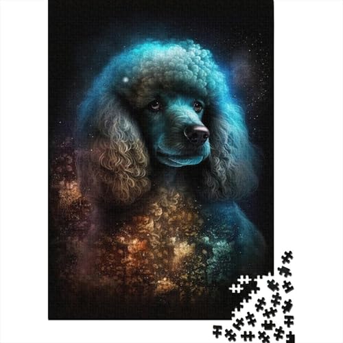 Galaxy Star Pudel Holzpuzzle für Kinder 500 Teile, Puzzle für Erwachsene, Familienspiele, Puzzle, Wanddekoration, 500 Teile (52 x 38 cm) von aaaaab