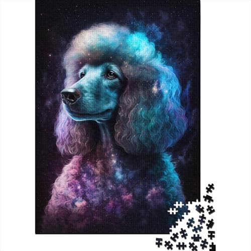 Galaxy Star Pudel Puzzle 500 Teile Puzzle für Erwachsene, Denkspiel, Puzzlespielzeug für Erwachsene, 500 Stück (52 x 38 cm) von aaaaab