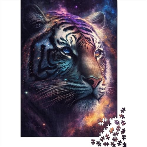 Galaxy Tiger Kinderpuzzle 1000 Teile für Erwachsene, Puzzle für Erwachsene, 1000-teiliges Puzzle, Lernspiele, 1000 Stück (75 x 50 cm) von aaaaab