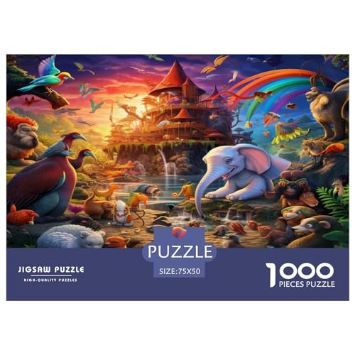 Happy_scenes Puzzle 1000 Teile, Holzpuzzle, Puzzles für Erwachsene, Puzzles für Erwachsene, Teenager, Teenager, Mann, Frau, Geschenk, 1000 Stück (75 x 50 cm) von aaaaab