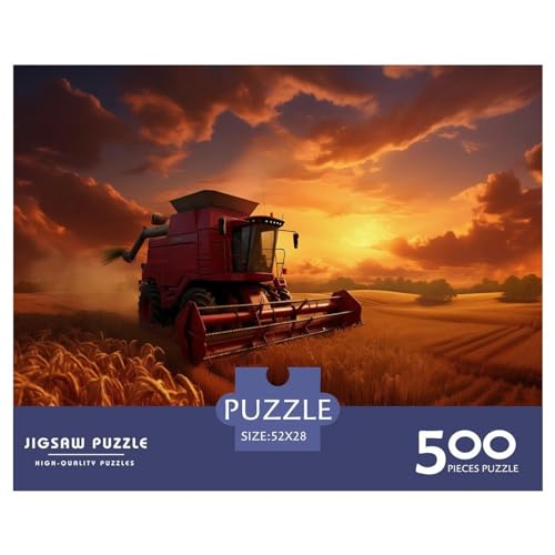 Harvester-Puzzles für Erwachsene und Jugendliche, Puzzles für Erwachsene, Puzzle-Geschenke, 500 Teile (52 x 38 cm) von aaaaab