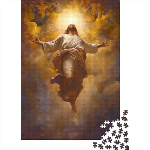 Jesus-Puzzle, freundliche Materialien, 100% recycelte Pappe, Puzzle für Frauen und Männer, einzigartiges Geschenk, 70 x 50 cm/1000 Teile von aaaaab