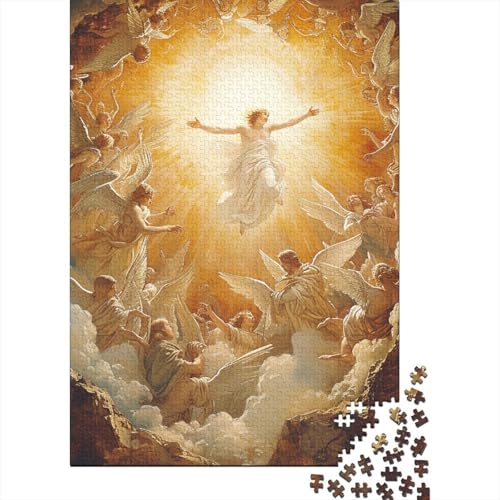 Jesus-Puzzle für Erwachsene und Jugendliche, 1000 Teile, Puzzle für Erwachsene und Teenager, Puzzles für Erwachsene, Geschenke 1000 Teile (75 x 50 cm) von aaaaab