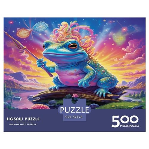Kröten-Puzzle für Erwachsene, 500 Teile, Puzzles für Teenager, Geschenke, Puzzles für Erwachsene, 500 Teile (52 x 38 cm) von aaaaab