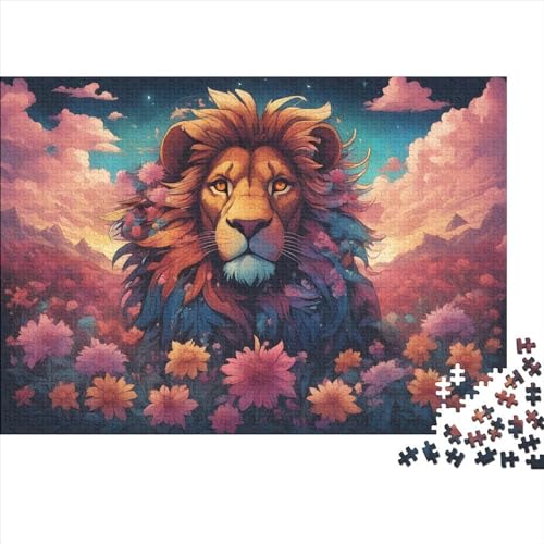 Löwen-Puzzle, 300 Teile, für Erwachsene, Puzzle, Lernspiel für Erwachsene und Teenager, 300 Teile (40 x 28 cm) von aaaaab